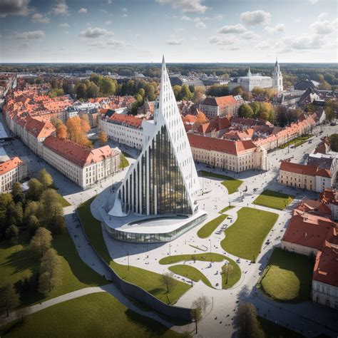 Kauno miesto architektūros vaizdas, susijęs su istorinėmis vietomis