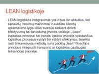 Schema LEAN metodų taikymo principai