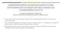 schema apie kineziterapijos vandenyje naudą