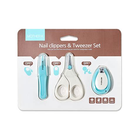 kūdikių nagų priežiūros priemonių rinkinys