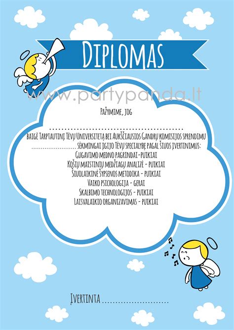 Krikštynų diplomų įteikimas