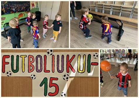 Vaikai, dalyvaujantys „Futboliuko“ projekte