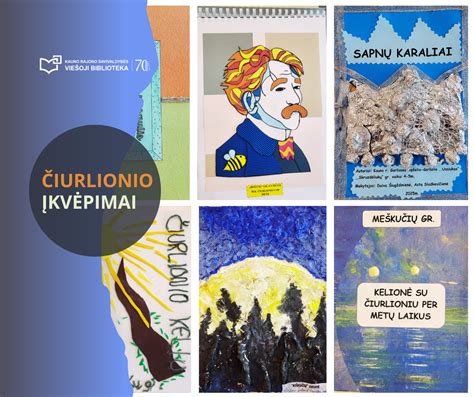 Vaikų piešiniai, įkvėpti M. K. Čiurlionio kūrybos