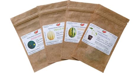 Sėklų pakuotė su svarbiausia informacija