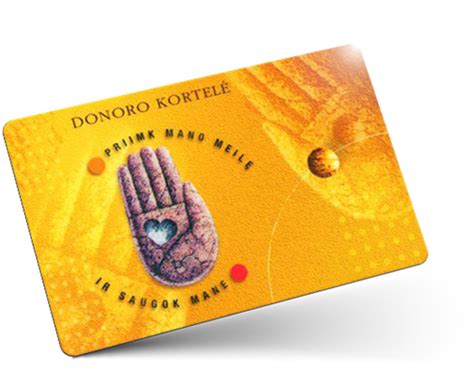 Donoro kortelė