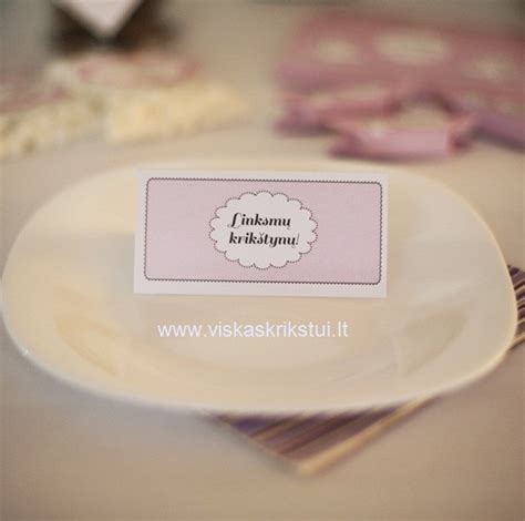 Krikštynų stalo dekoracijos