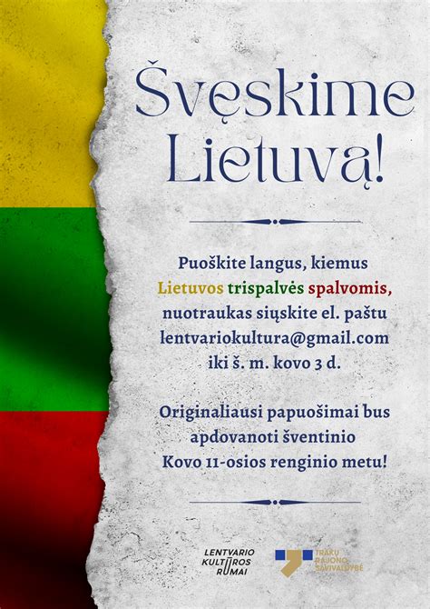 Lietuvos trispalvės kaimo sodybose