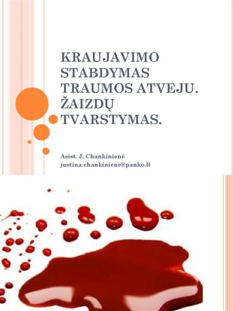 Kraujavimo intensyvumo lentelė