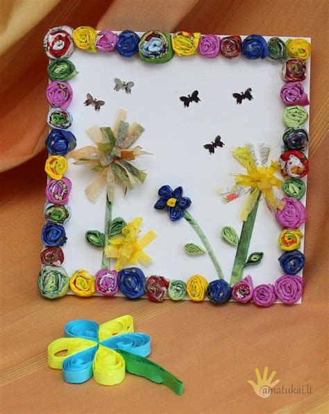 vaikiškas driežiukas iš popieriaus