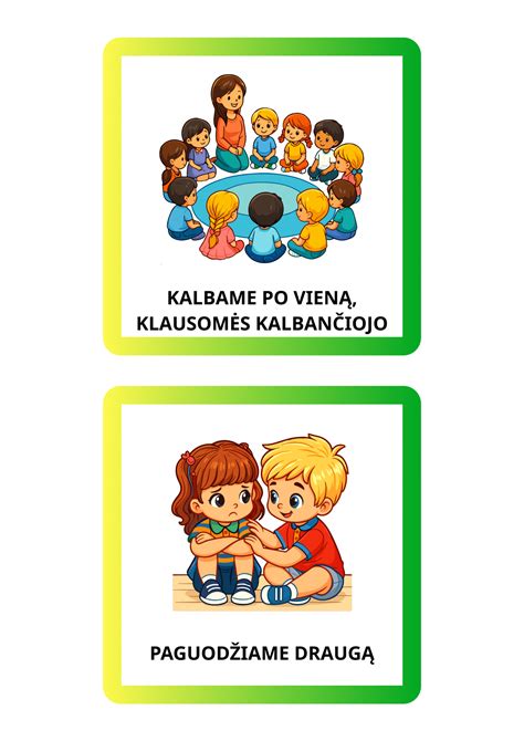 Vaikų grupė, mokytojas ir ugdymo priemonės