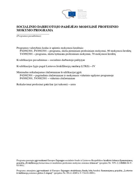 Schema: Socialinio darbuotojo pagalbos modelis