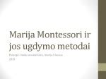 Marija Montessori ir jos ugdymo metodas