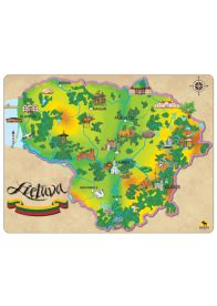 Edukacinis Lietuvos žemėlapis vaikams