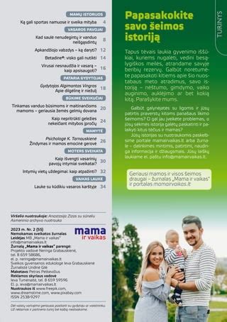 Mamos emocinė gerovė ir šeimos palaikymas žindymo kelionėje