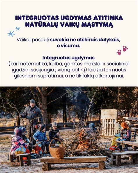 Ugdytinio ir gamtos ryšys lauko darželyje