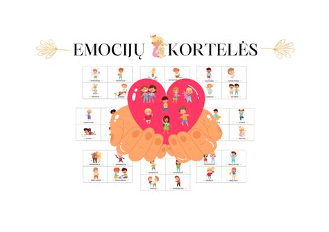 vaikai atpažįsta emocijas su emocijų kortelėmis