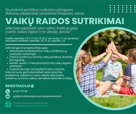 Vaikų raidos specialistų konsultacijos