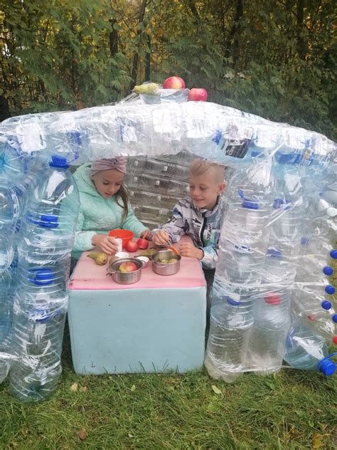 EKO namas iš plastikinių butelių darželyje
