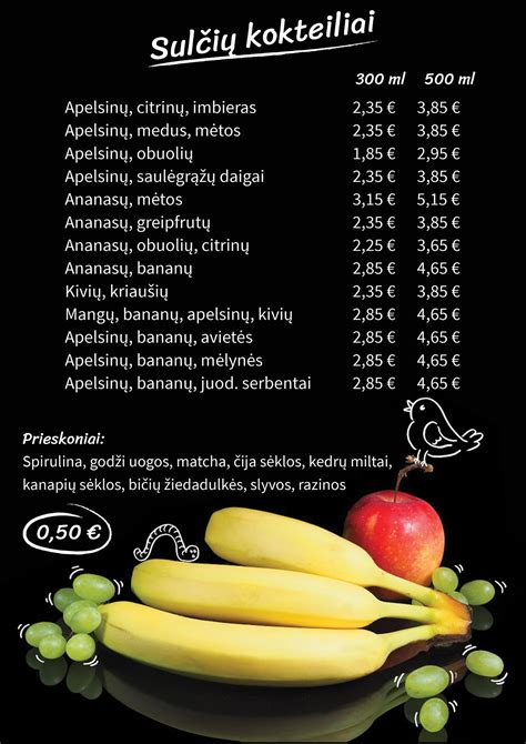 Pietų meniu ir šviežių sulčių baras „Bobos darže“
