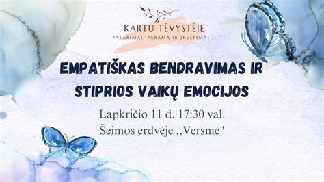 vaikų bendravimas ir emocijos