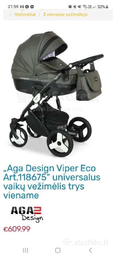 AGA DESIGN ELITE vežimėlio detalės