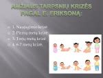 Vaikų amžiaus krizės: schematinis vaizdavimas