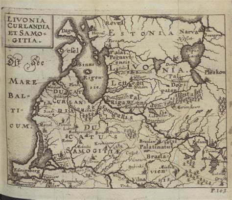Livonijos karo žemėlapis XVI a.