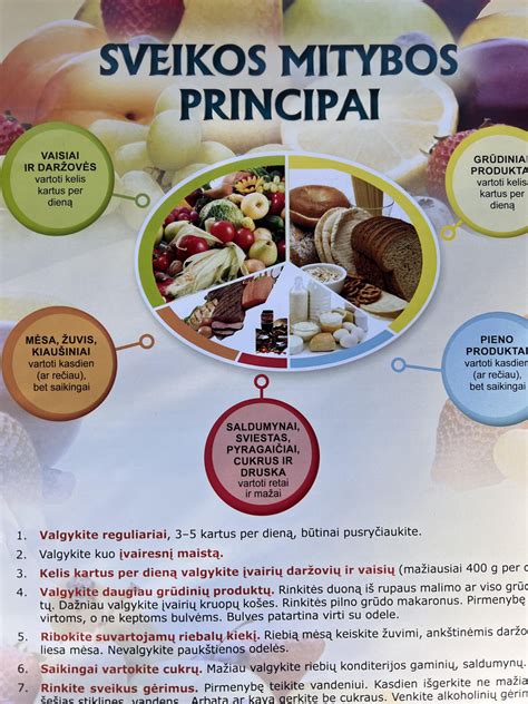sveikos mitybos ir mankštų su kūdikiais schema