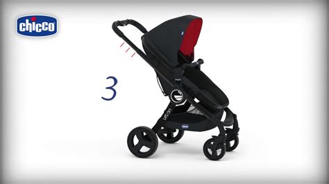 Chicco Urban vežimėlio transformacijos schemos