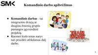 komandinio darbo svarba sprendžiant socializacijos problemas