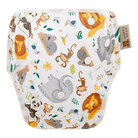 įvairių dydžių ir spalvų HappyBear maudymosi sauskelnės