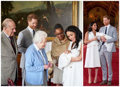 Meghan Markle ir princas Harry su naujagimiu Archie