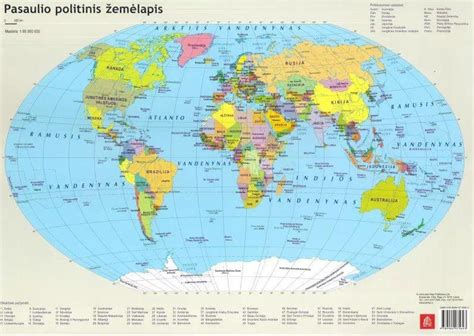 Pasaulio žemėlapis su Sai Babos centrų išsidėstymu