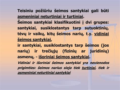 Teisminis procesas ir šeimos santykiai
