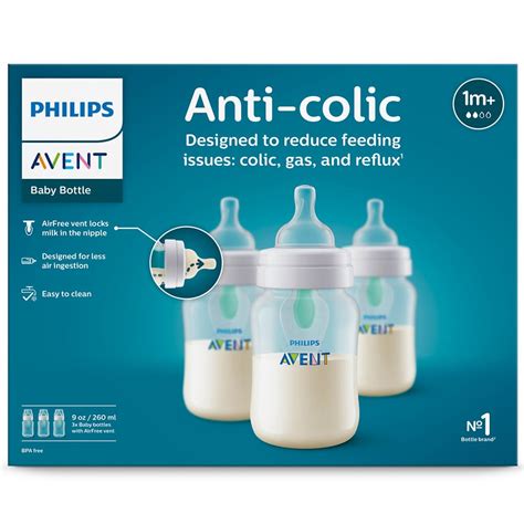 Philips Avent buteliuko su anti-colic sistema schema