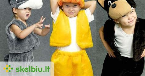 Karnavalinių kostiumų vaikams asortimentas