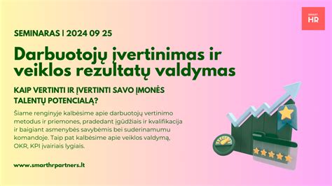 darbuotojų vertinimo procesas įstaigoje
