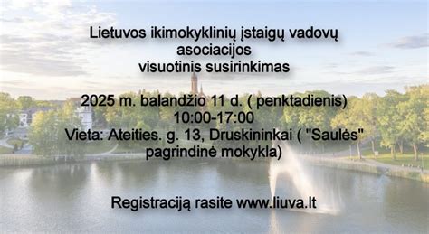 Susirinkimas ikimokyklinio ugdymo įstaigų vadovų