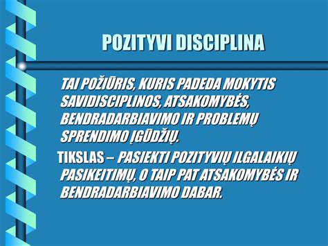 Pozityvi disciplina