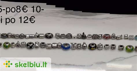 Pandora karoliukai su simboliais