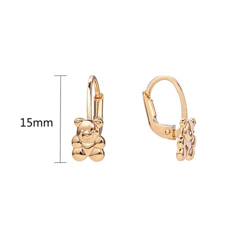 vaikiški auksiniai auskarai