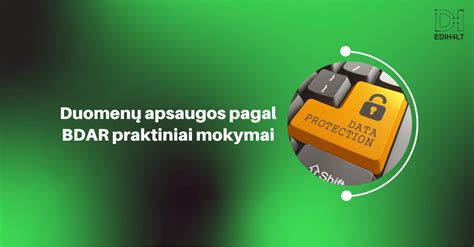 Duomenų apsaugos reglamento (BDAR) iliustracija