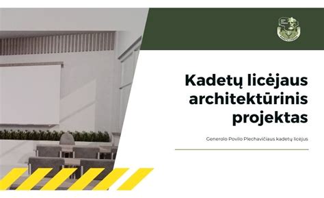 architektūrinis projektas švietimo įstaigai
