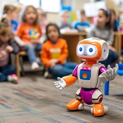 įvairūs edukaciniai robotai ant stalo