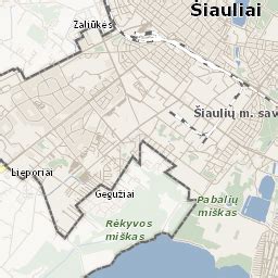 Kainų lentelė ir Šiaulių miesto žemėlapis