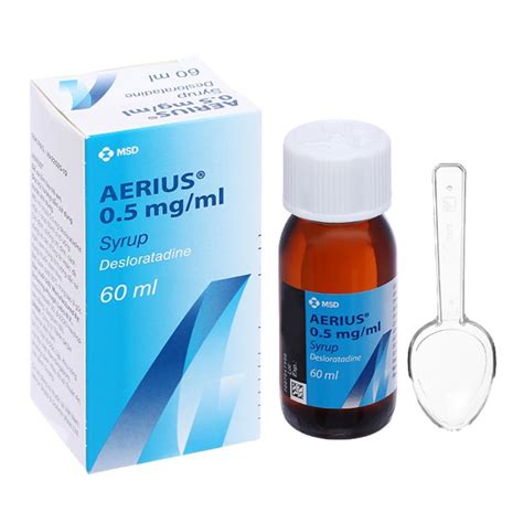 Aerius geriamojo tirpalo pakuotė