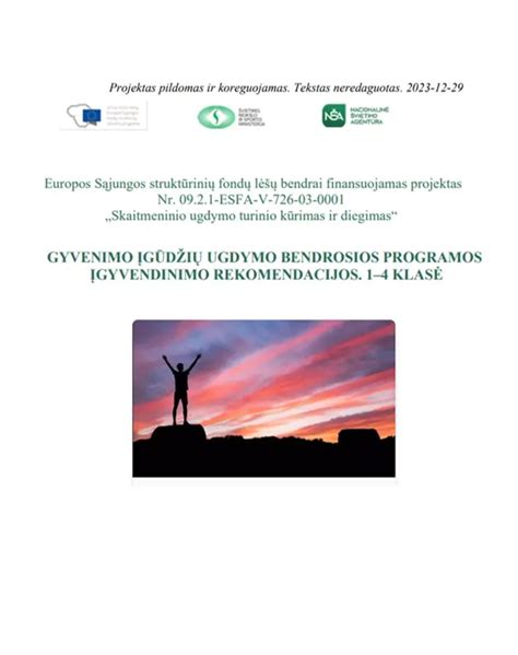 Diagrama: Gyvenimo įgūdžių programos komponentai