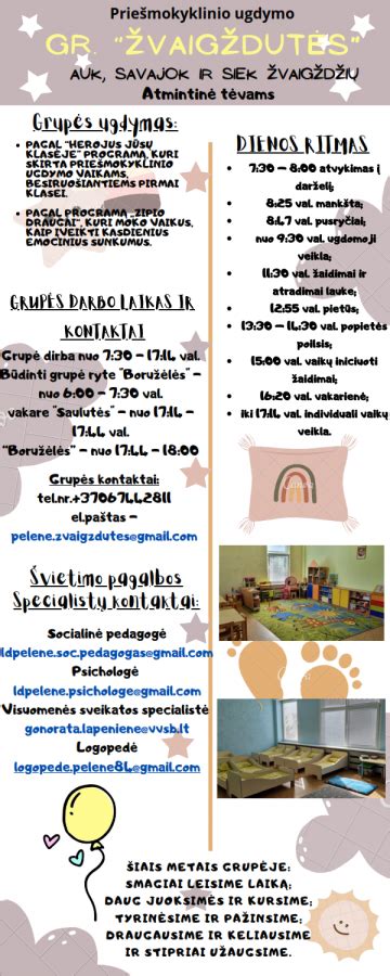 Registracijos į darželius schemos pavyzdys