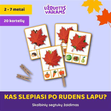 Vabalai slepiasi po spalvotais rudens lapais