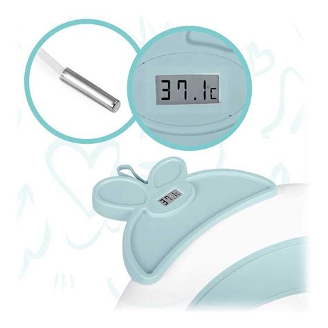 Paveikslėlis: Kūdikis su termometru